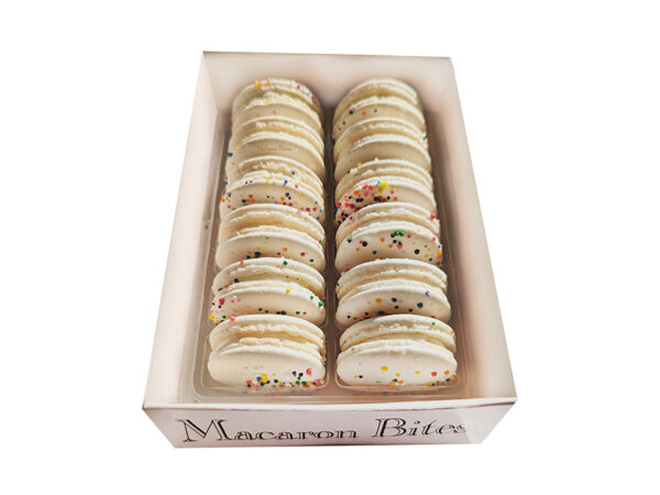 Cake Batter Macaron Cookies Gift Box - 12 Count