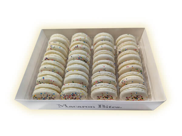 Cake Batter Macaron Cookies Gift Box - 24 Count