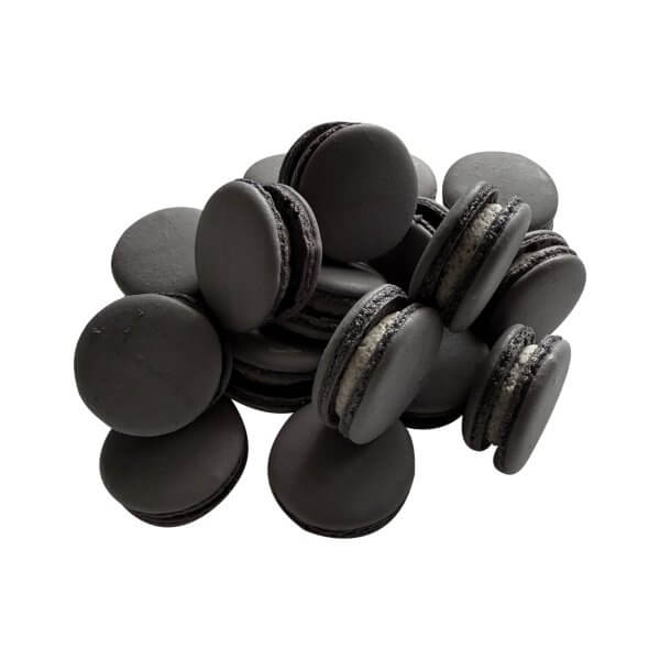 Macaron Bites® Box of 12 French Macarons – Cookies and Cream Flavor - Image 3
